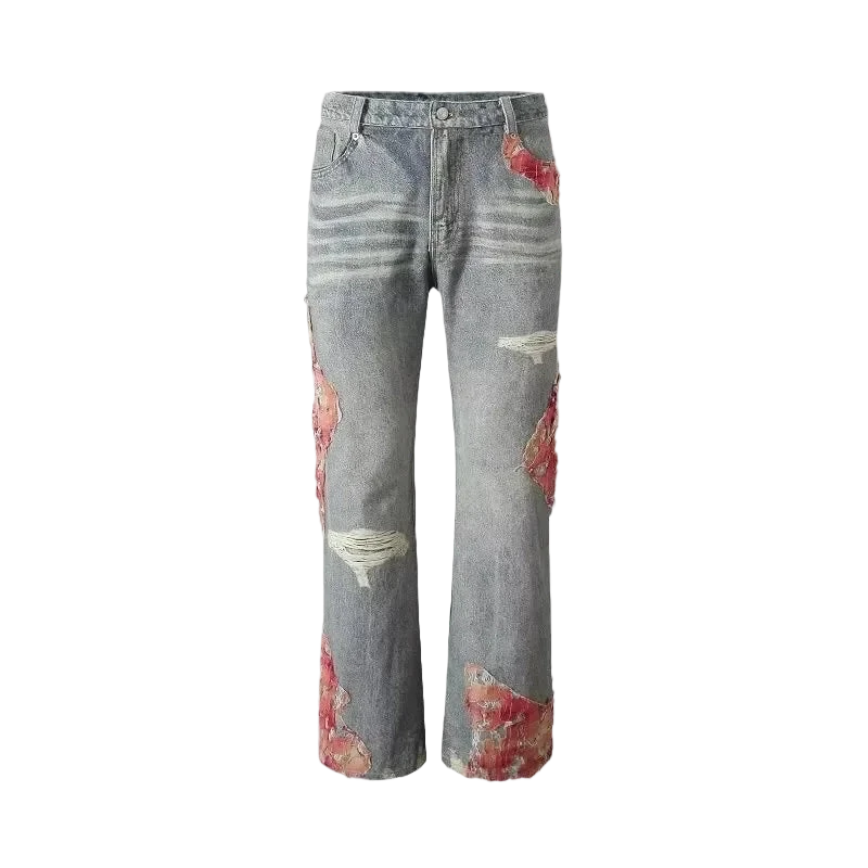 Flame Patch Denim